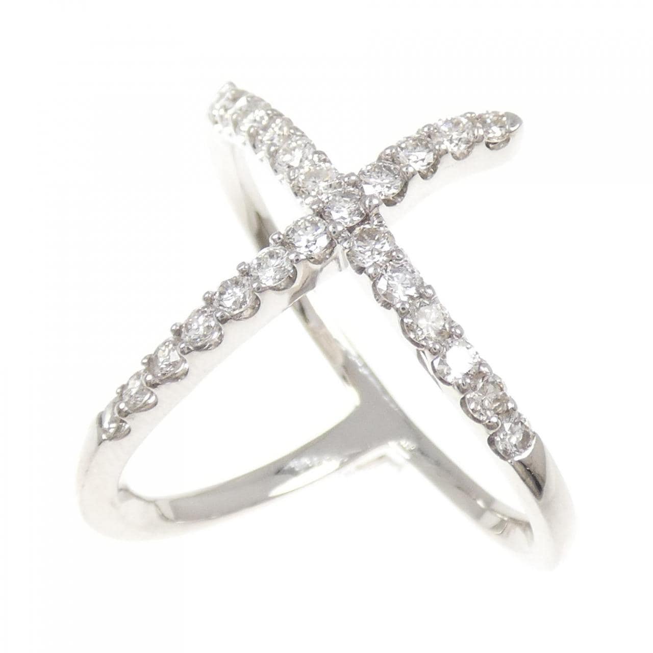 K18WG ダイヤモンド リング 0.95CT