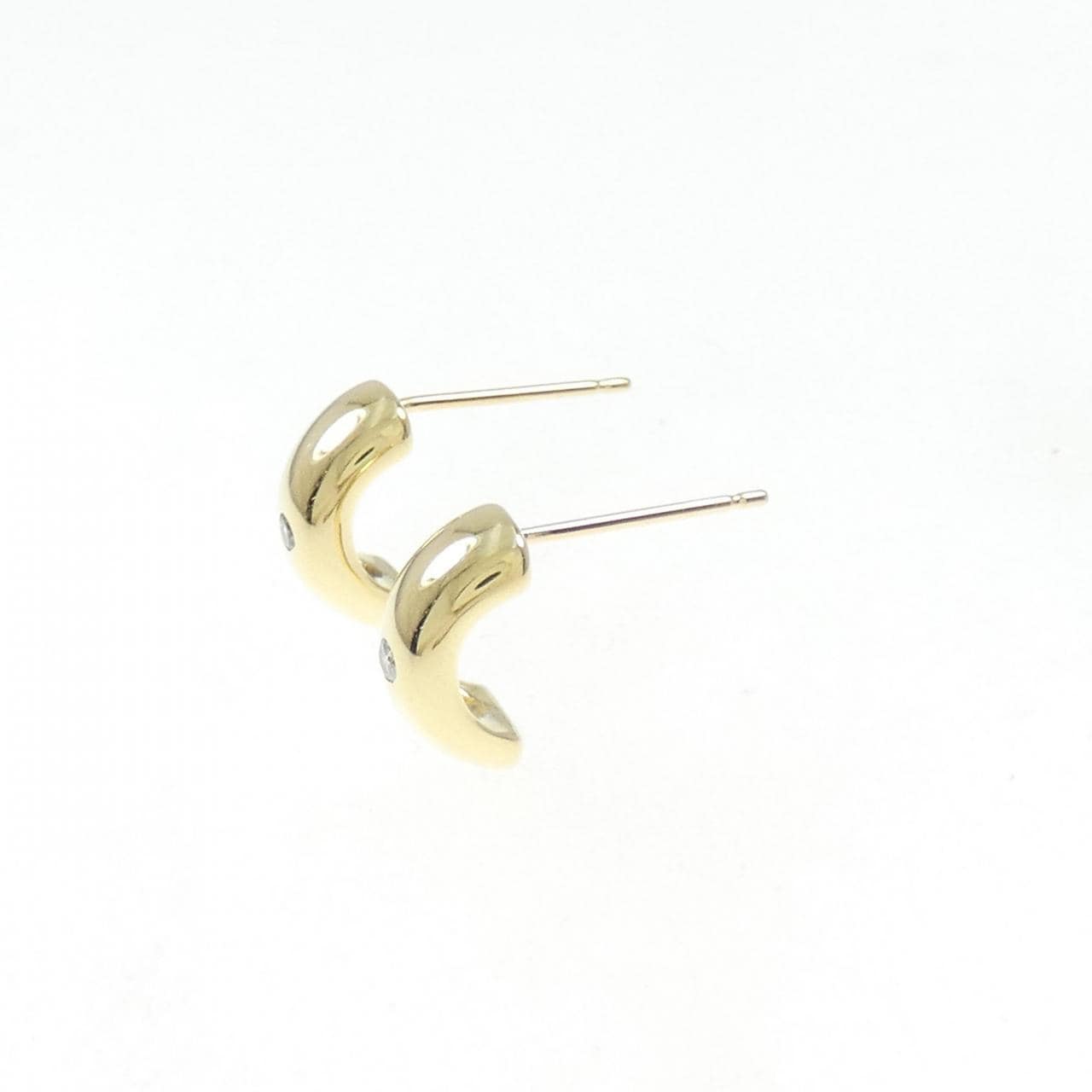 750YG/K18YG ダイヤモンド ピアス 0.04CT