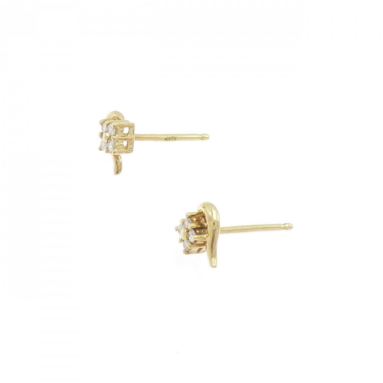 K18YG ダイヤモンド ピアス