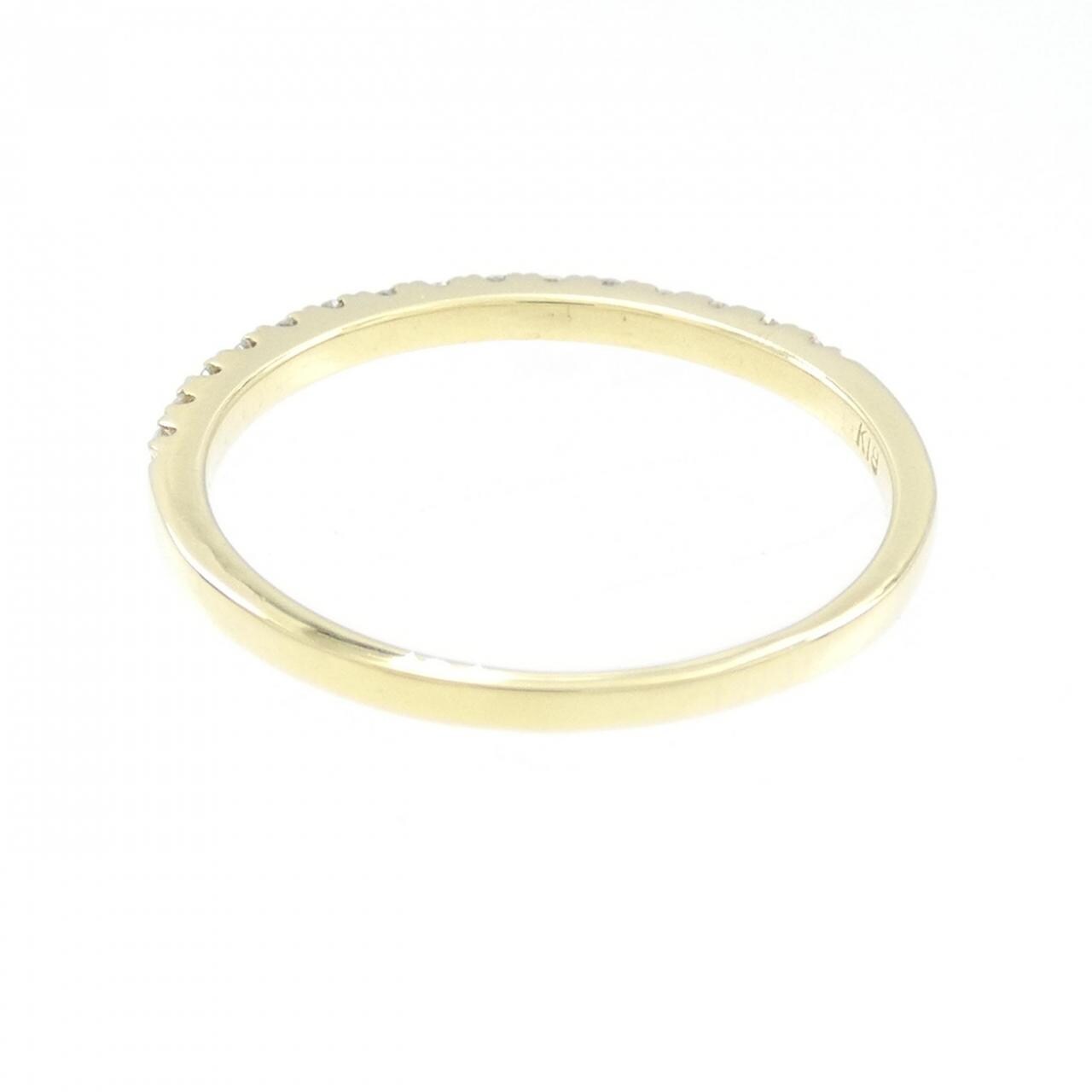 K18YG ハーフエタニティ ダイヤモンド リング 0.15CT