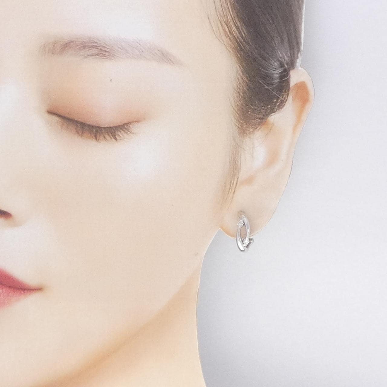 PT900/K18WG ダイヤモンド ピアス/イヤリング 0.20CT