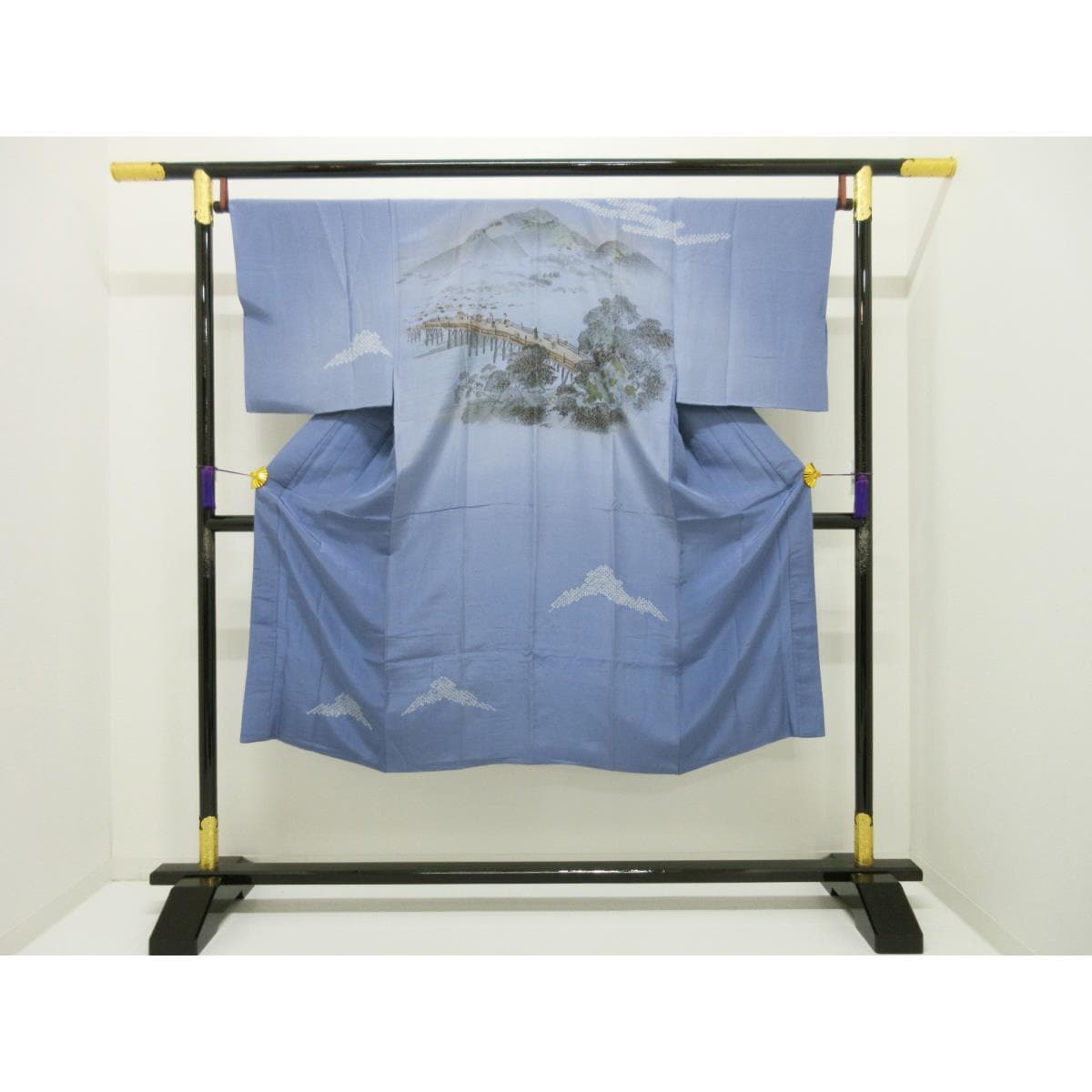 Men&#39;s Ooshima Tsumugi Kimono, Haori and Nagajuban 3-piece set