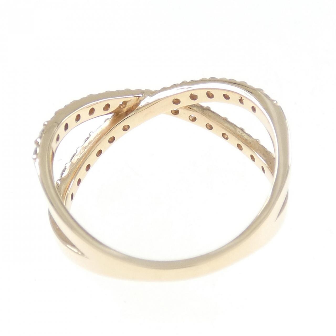 【新品】K18PG ダイヤモンド リング 0.52CT