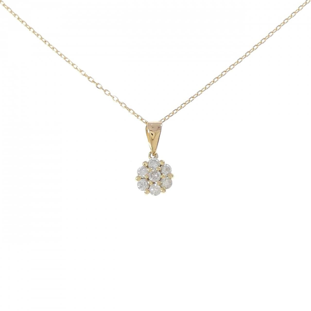K18YG ダイヤモンド ネックレス 0.15CT