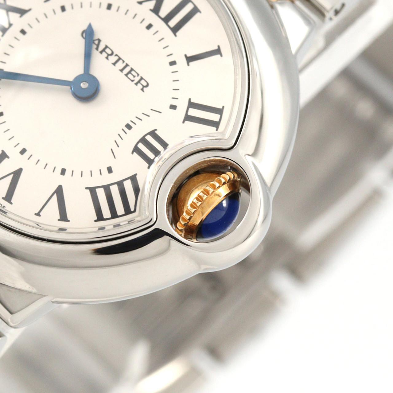 カルティエ バロンブルーSM コンビ W69007Z3/W2BB0010 SSxYG クォーツ