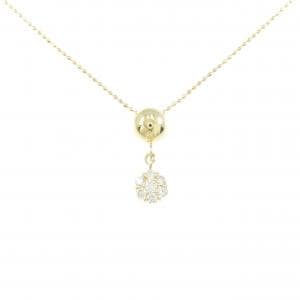 K18YG フラワー ダイヤモンド ネックレス 0.23CT