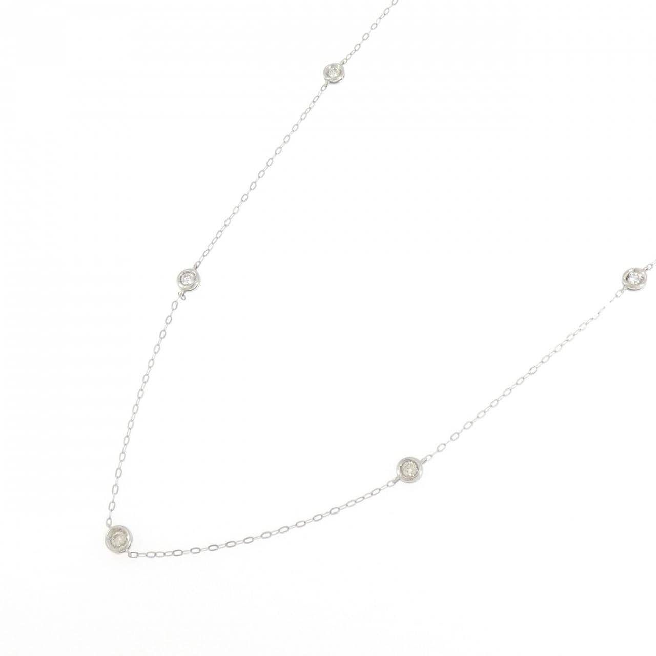 PT950/PT850 ダイヤモンド ネックレス 0.20CT
