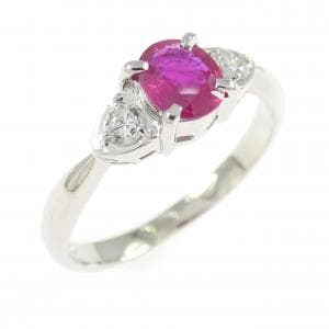 PT900 ルビー リング 0.47CT