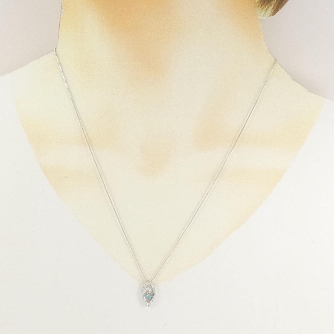 PT900/PT850 トルマリン ネックレス 0.05CT