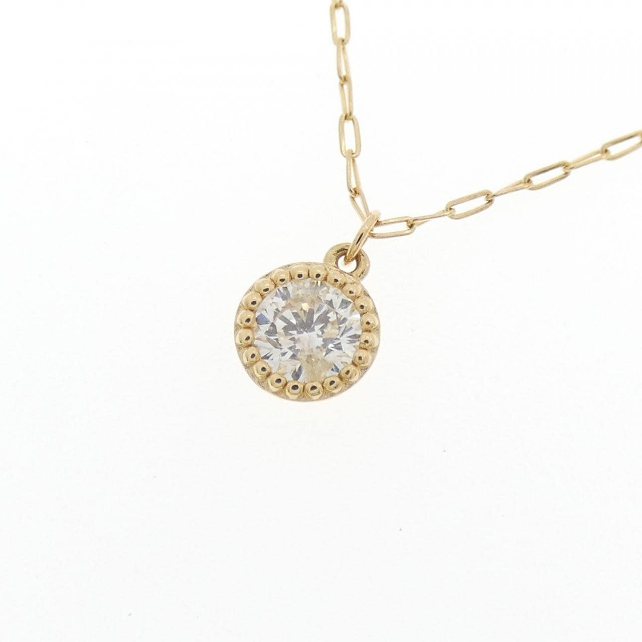 アガット ダイヤモンド ネックレス 0.15CT
