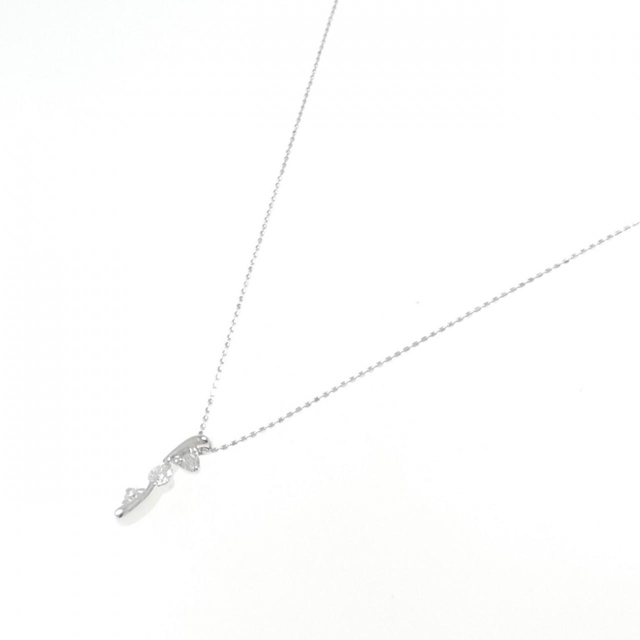 K18WG ダイヤモンド ネックレス 0.268CT