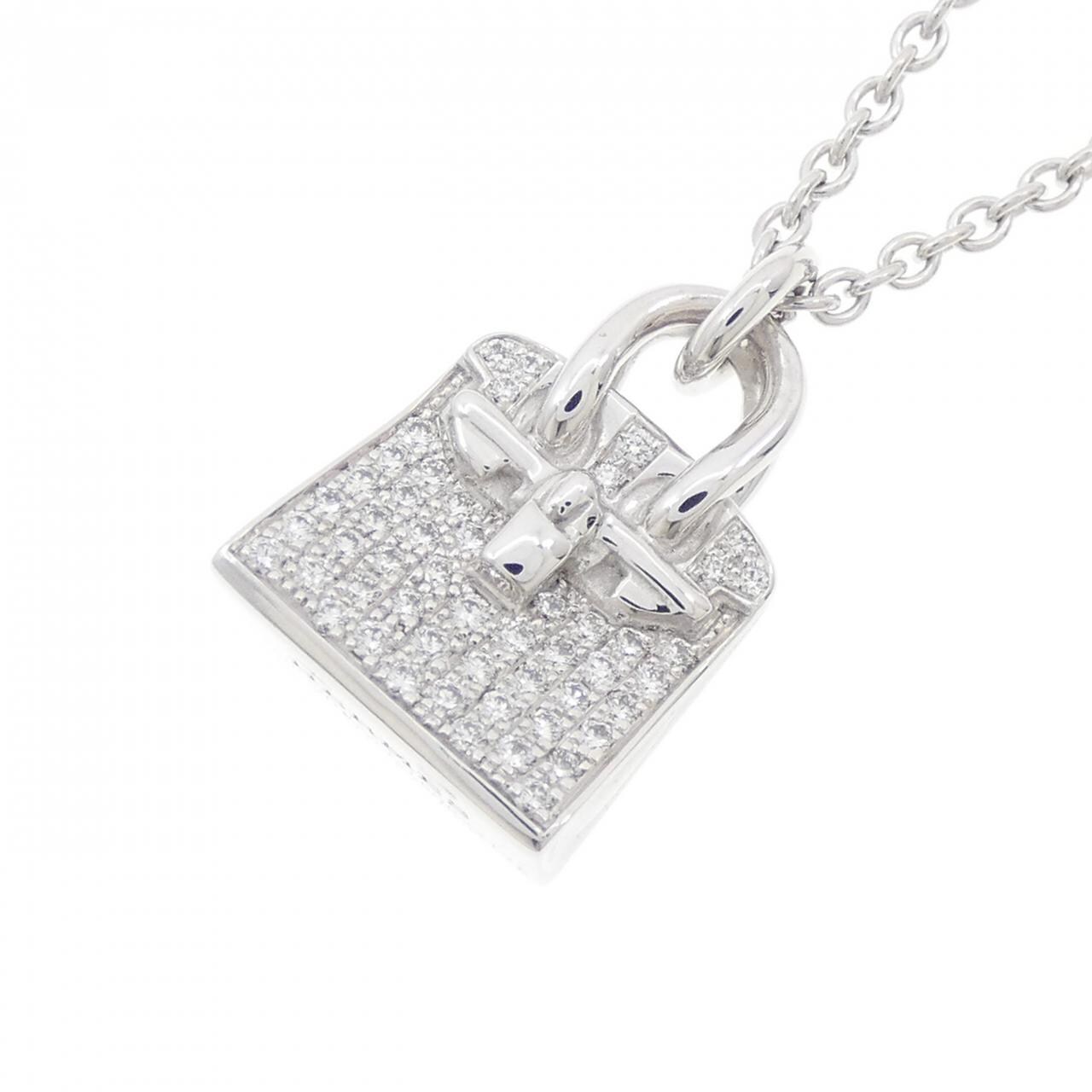 HERMES柏金包項鍊 0.22CT