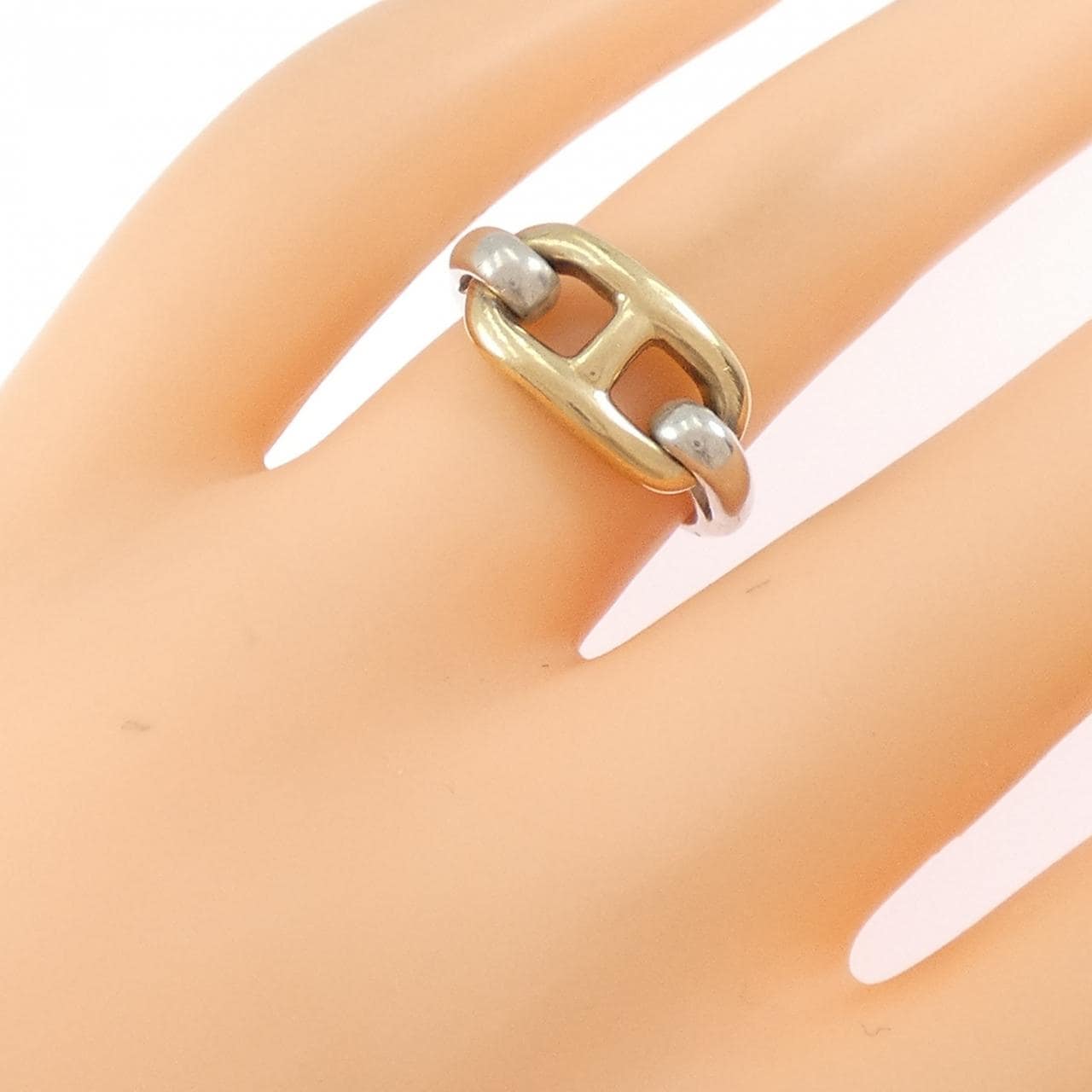 【ヴィンテージ】エルメス シェーヌダンクル リング