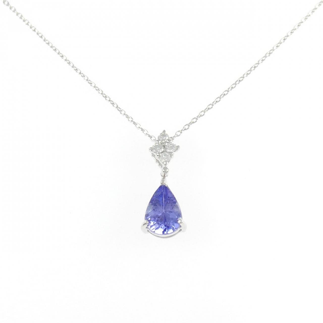 K18WG タンザナイト ネックレス 1.04CT