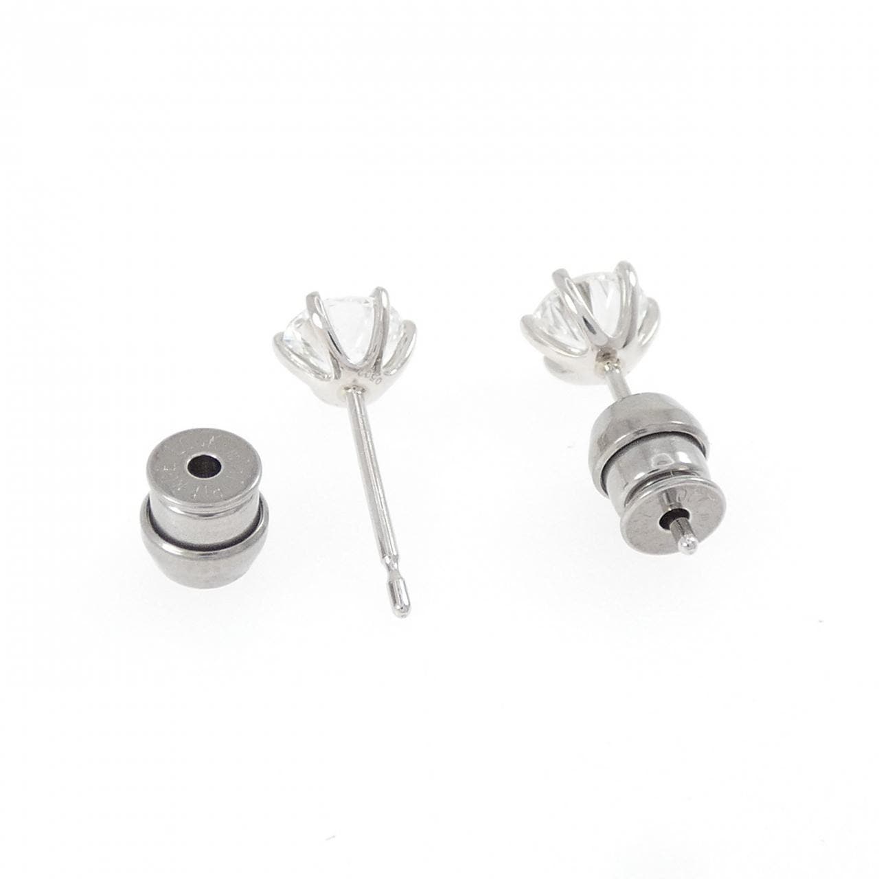 【リメイク】PT900/ST ダイヤモンド ピアス 0.502CT 0.507CT E-F VS1 VG