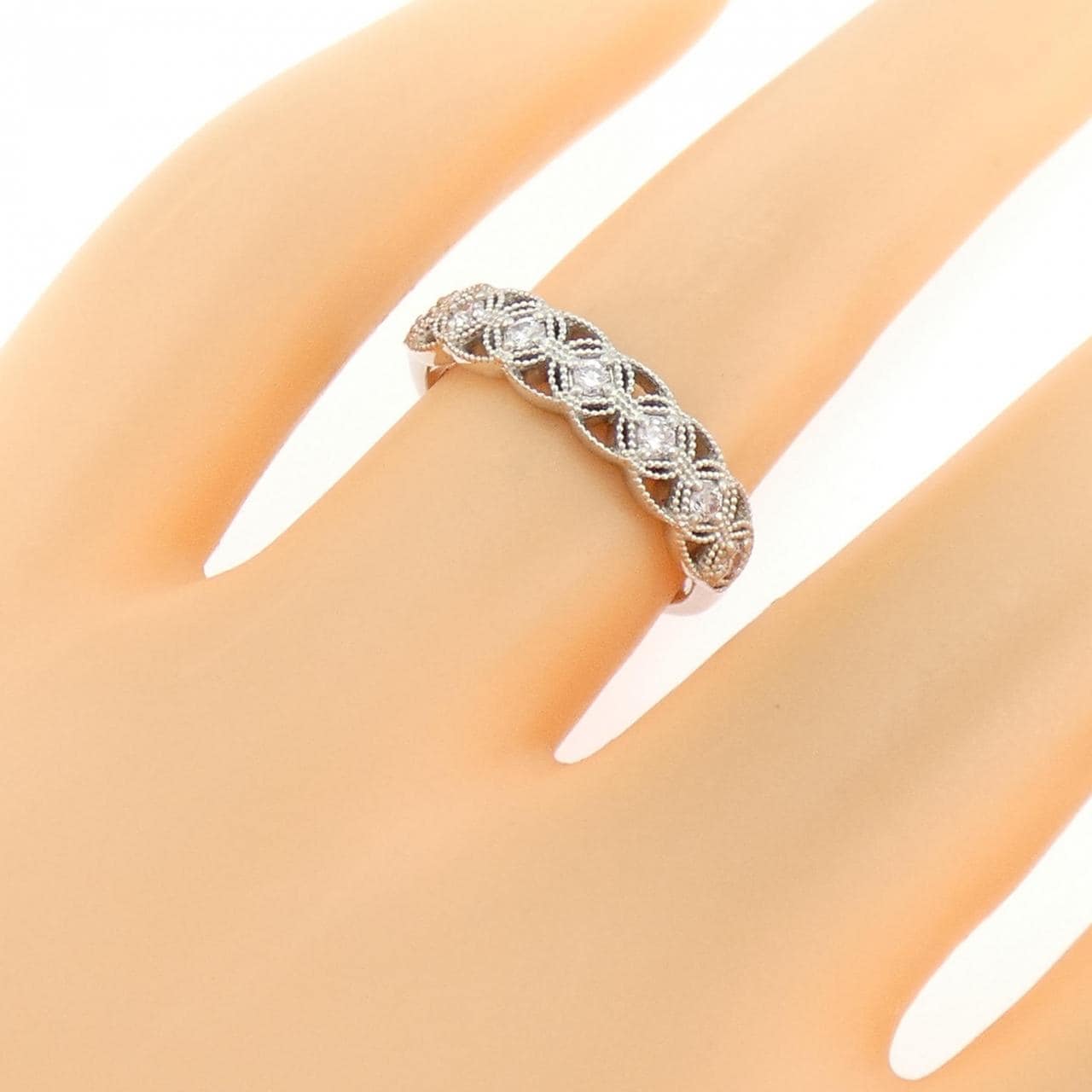 PT950 ピンクダイヤモンド リング 0.15CT