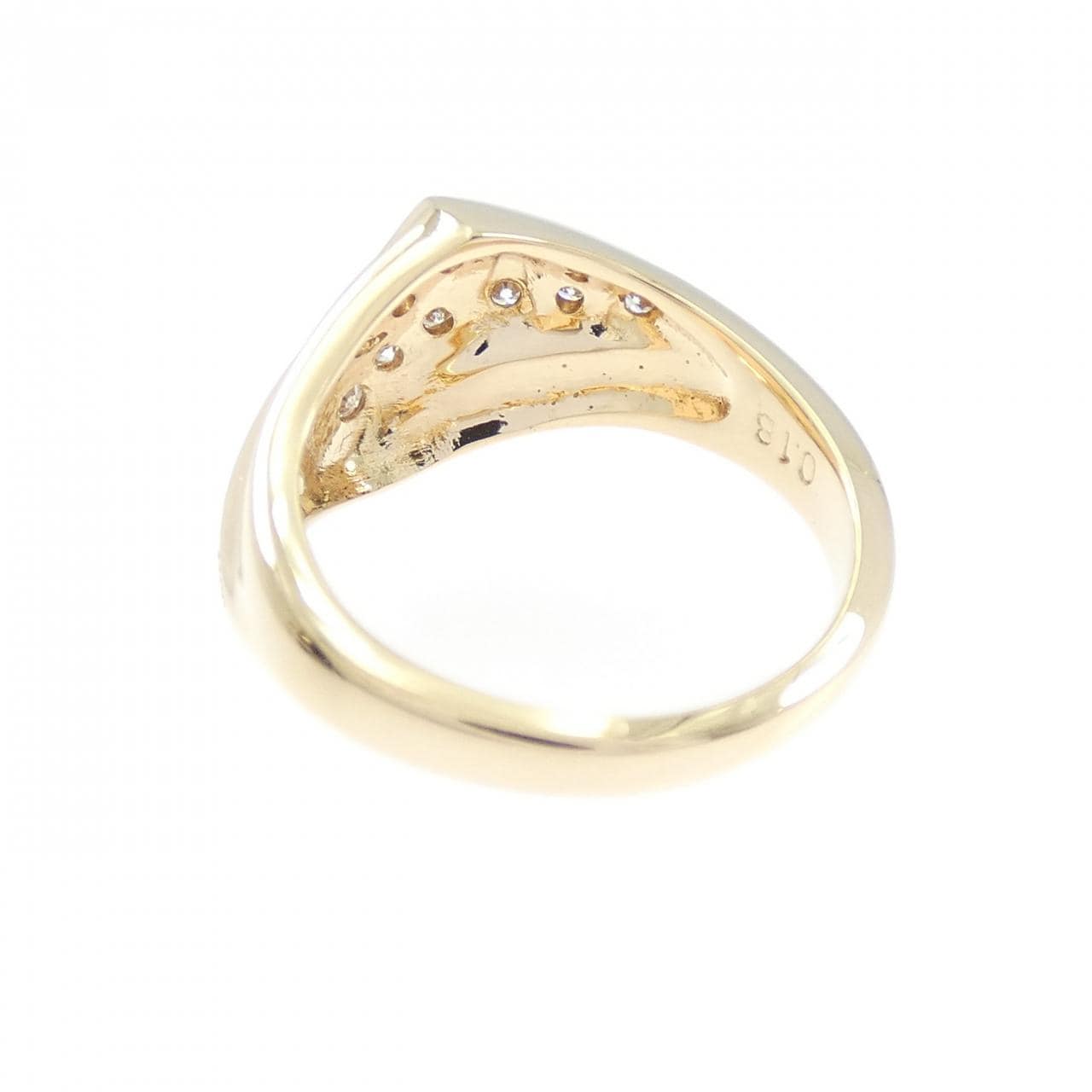 K18YG ダイヤモンド リング 0.18CT