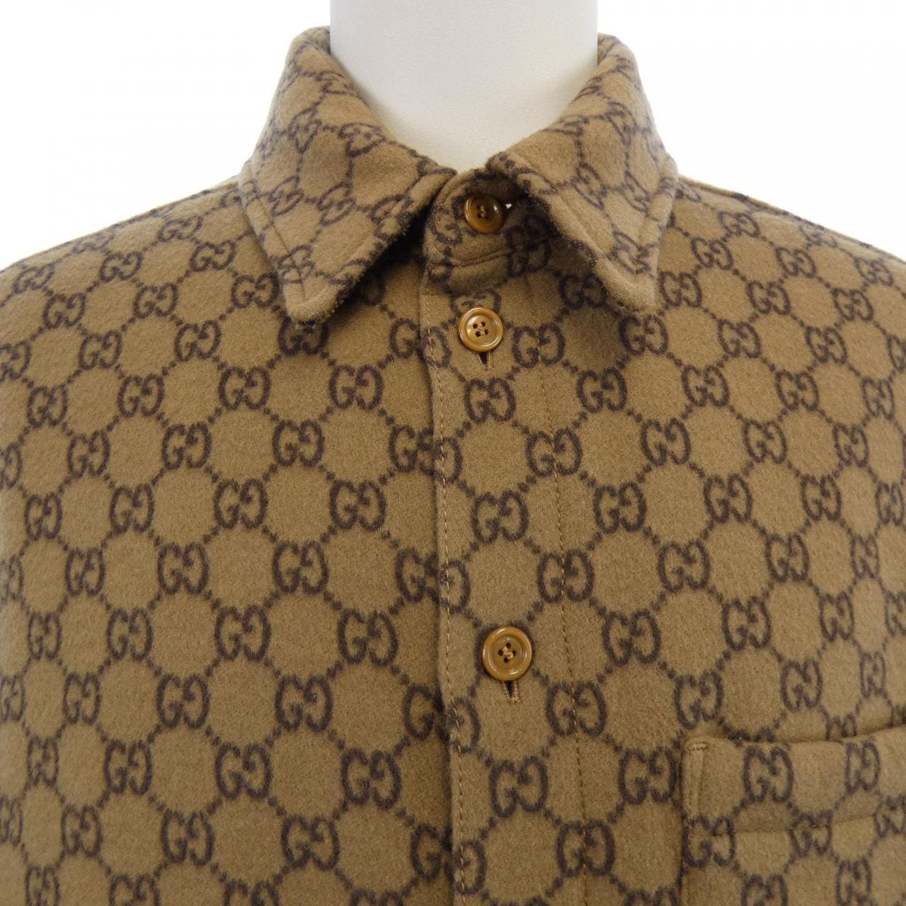 グッチ GUCCI GGウールフランネル パデッドオーバーシャツ 762183 ZAPDW ジャケット