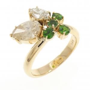 K18YG ダイオプサイト リング 0.423CT