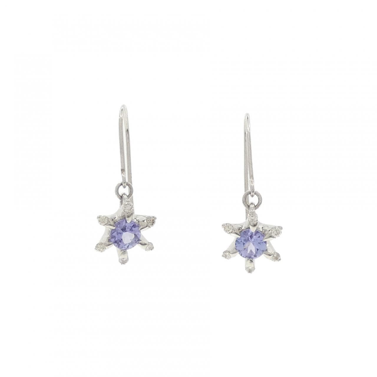 タンザナイト スクエア ピアス PT900 コメ兵｜PT900 タンザナイト ピアス 0.46CT｜ジュエリー｜ピアス