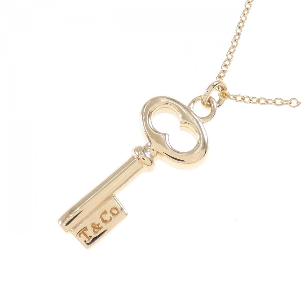 TIFFANY vintage Oval Key Mini Necklace