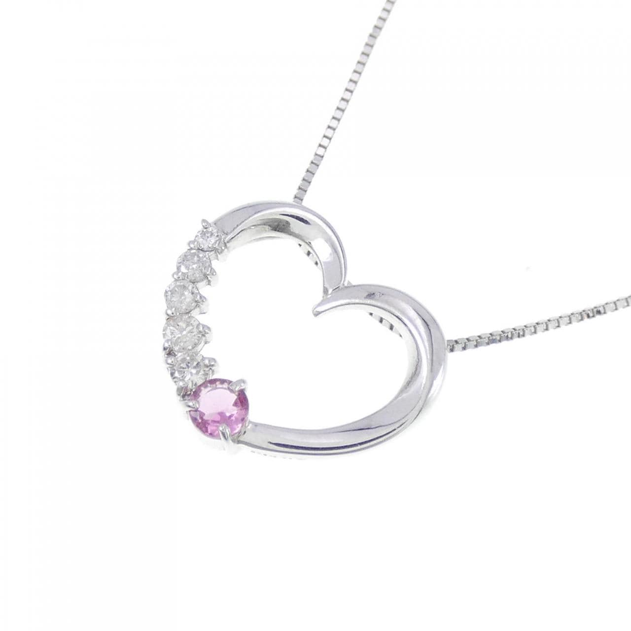 K14WG heart Tourmaline necklace