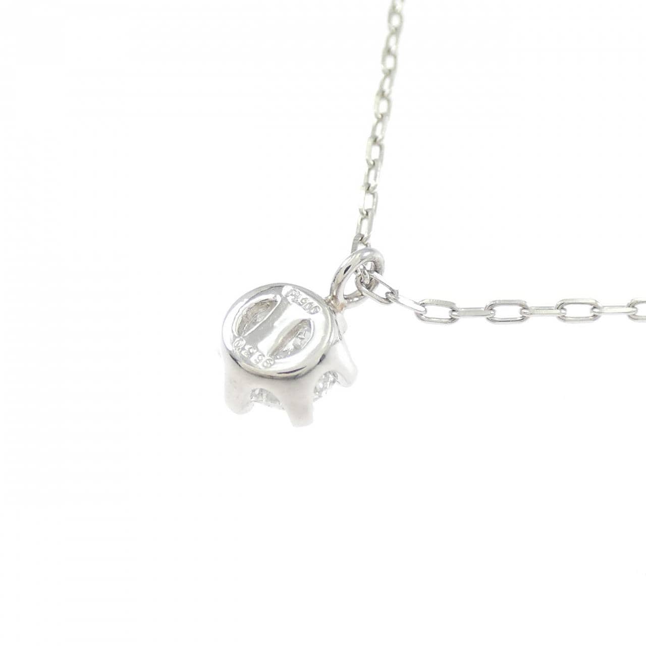 PT900/PT850 ソリティア ダイヤモンド ネックレス 0.296CT