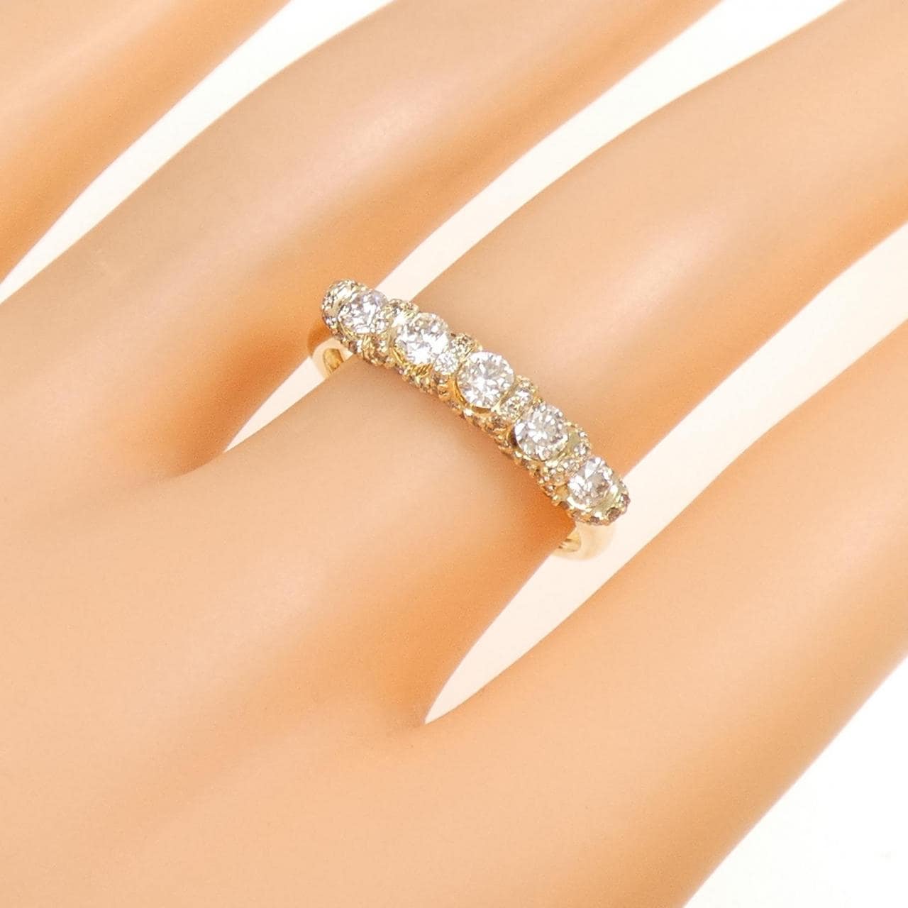 K18YG ダイヤモンド リング 0.70CT