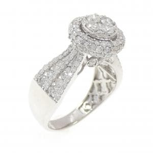 K18WG ダイヤモンド リング 1.55CT