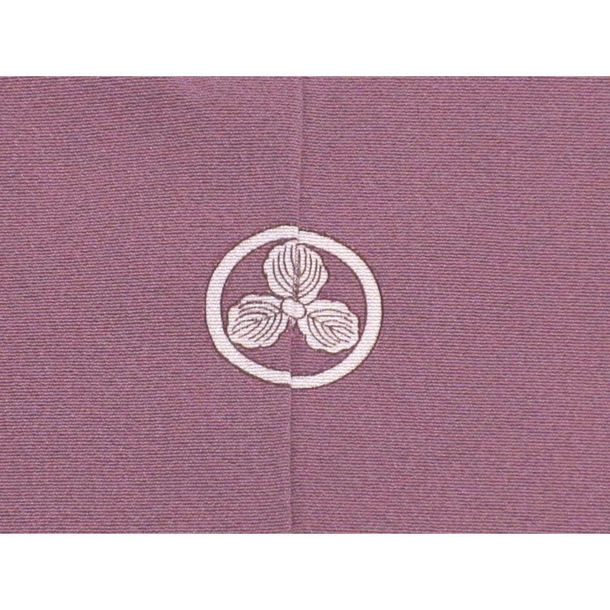 色無地　丸に三ツ柏　身幅Ｌ寸