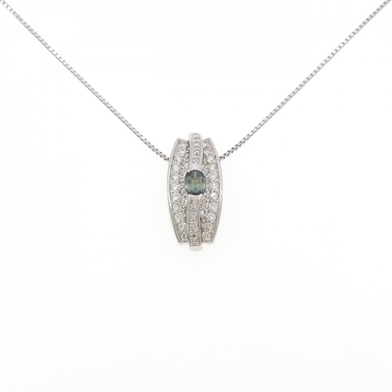 PT900/PT850 アレキサンドライト ネックレス 0.455CT