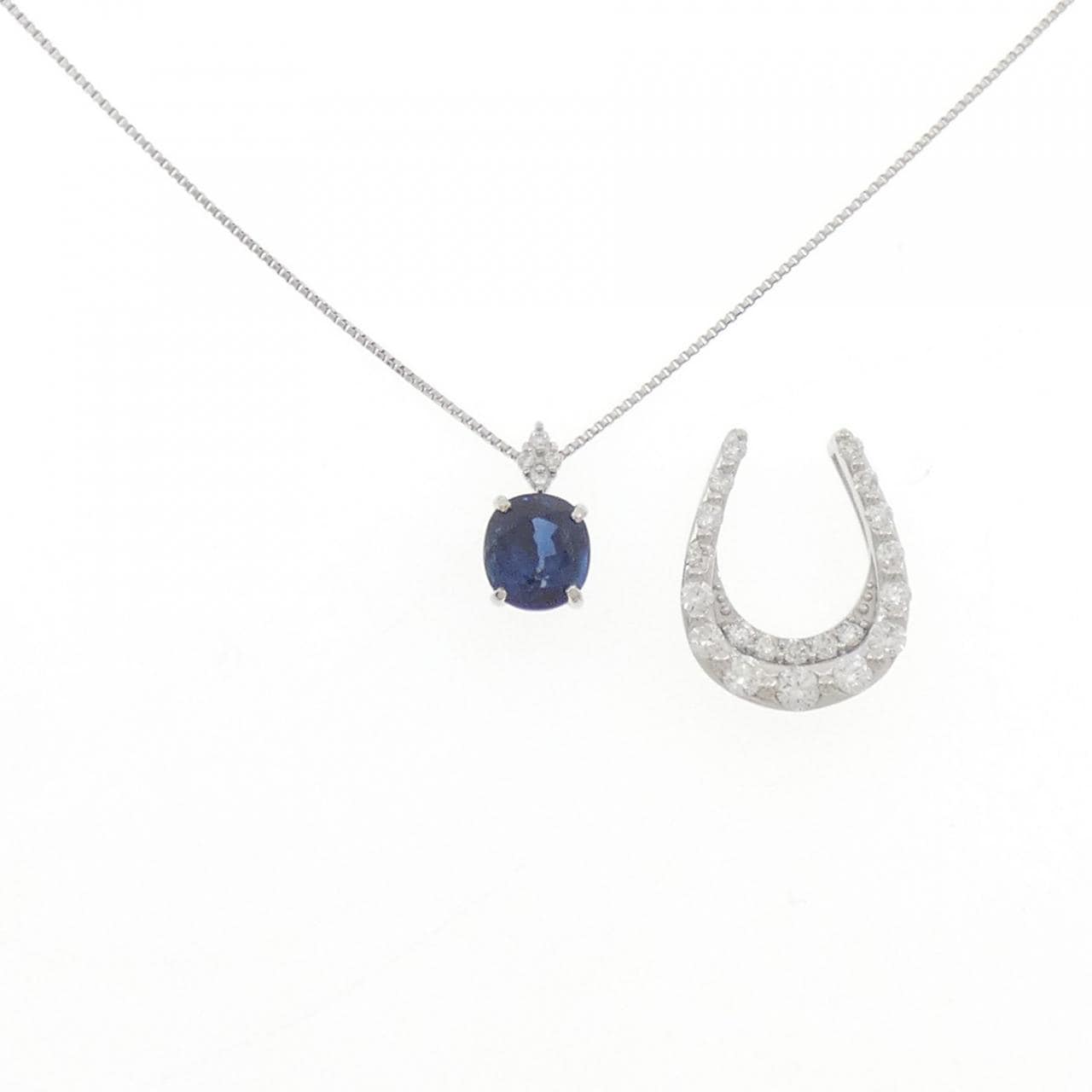 PT900/PT850 2WAY サファイヤ ネックレス 1.16CT