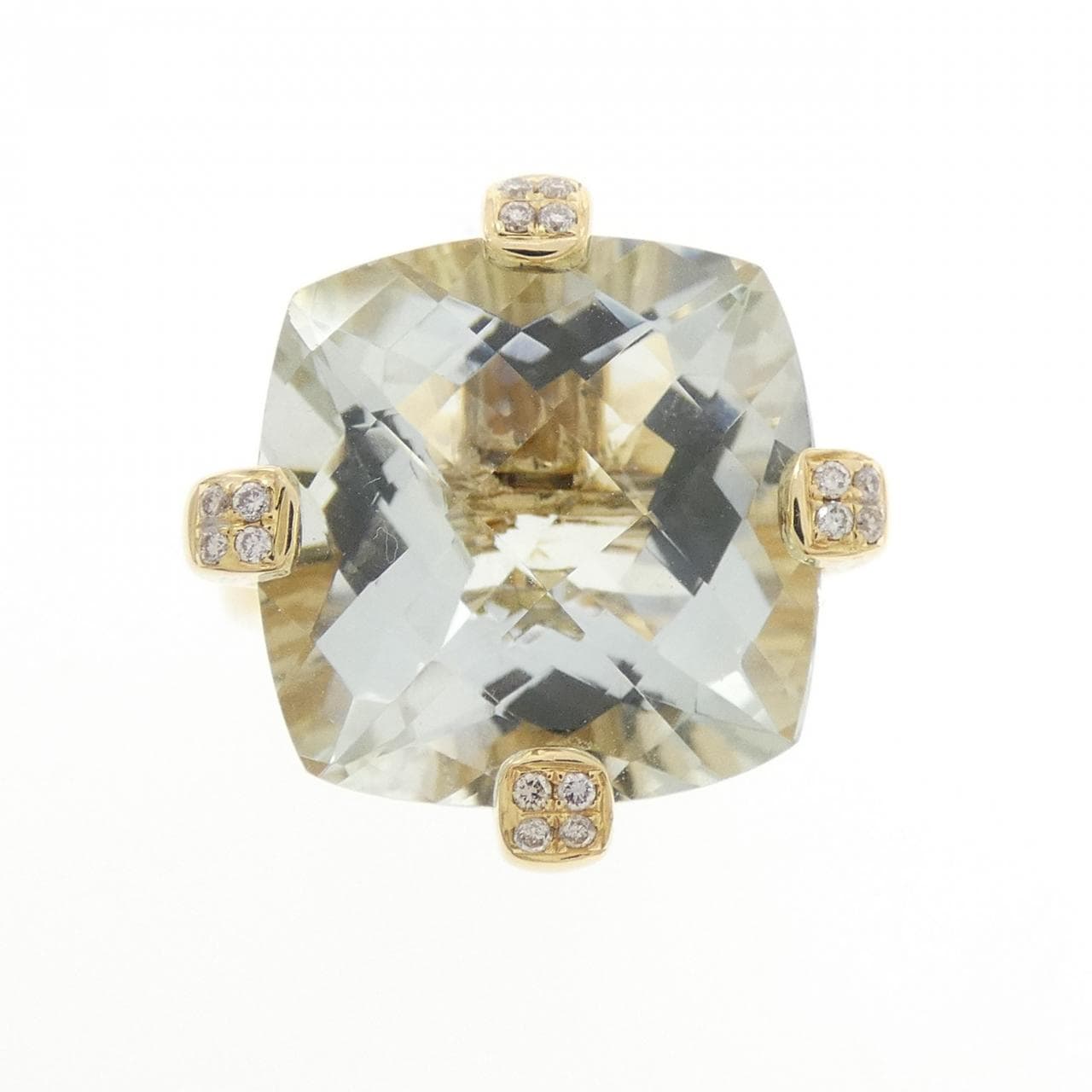 750YG クオーツ リング