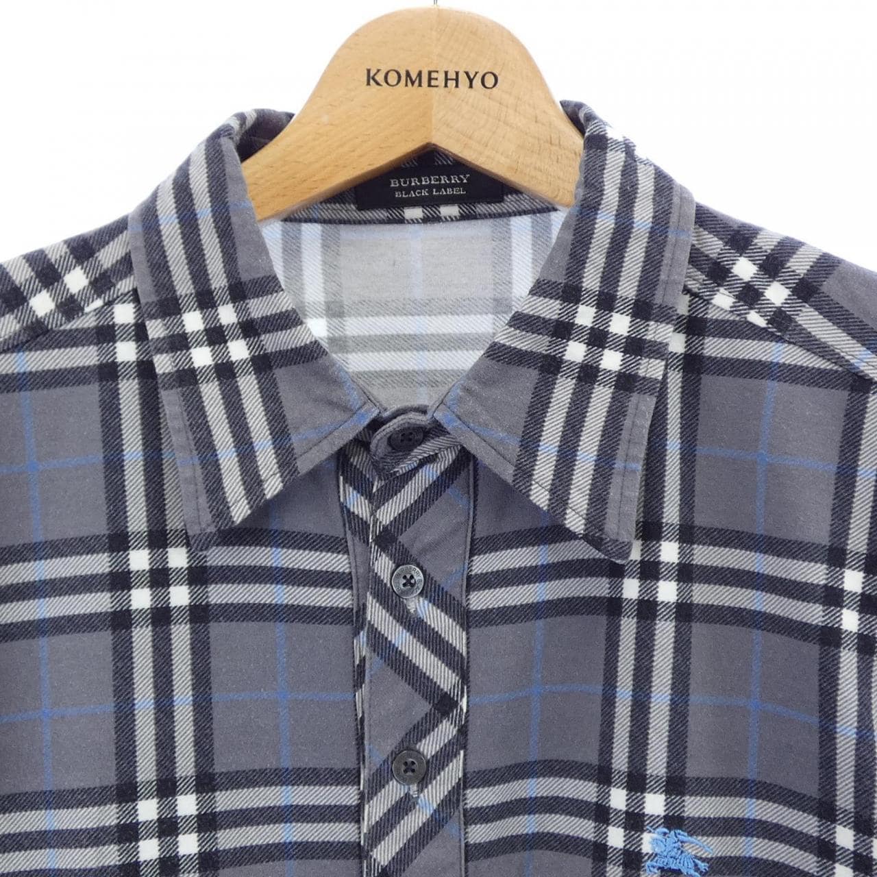 バーバリーブラックレーベル BURBERRY BLACK LABEL BMV26-920-06 S／Sシャツ
