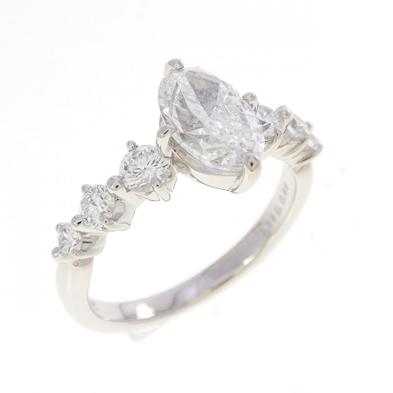 PT900 ダイヤモンド リング 1.146CT G SI1 オーバルカット