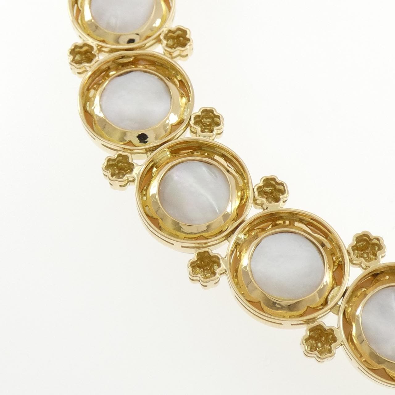 18KYG マベパール ネックレス