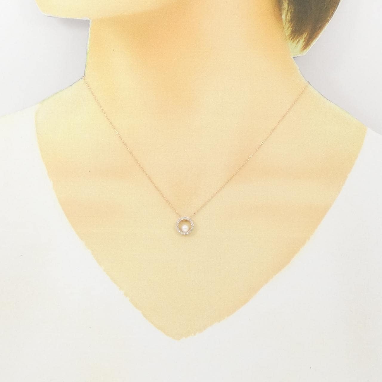 K18PG アコヤパール ネックレス 3.5mm