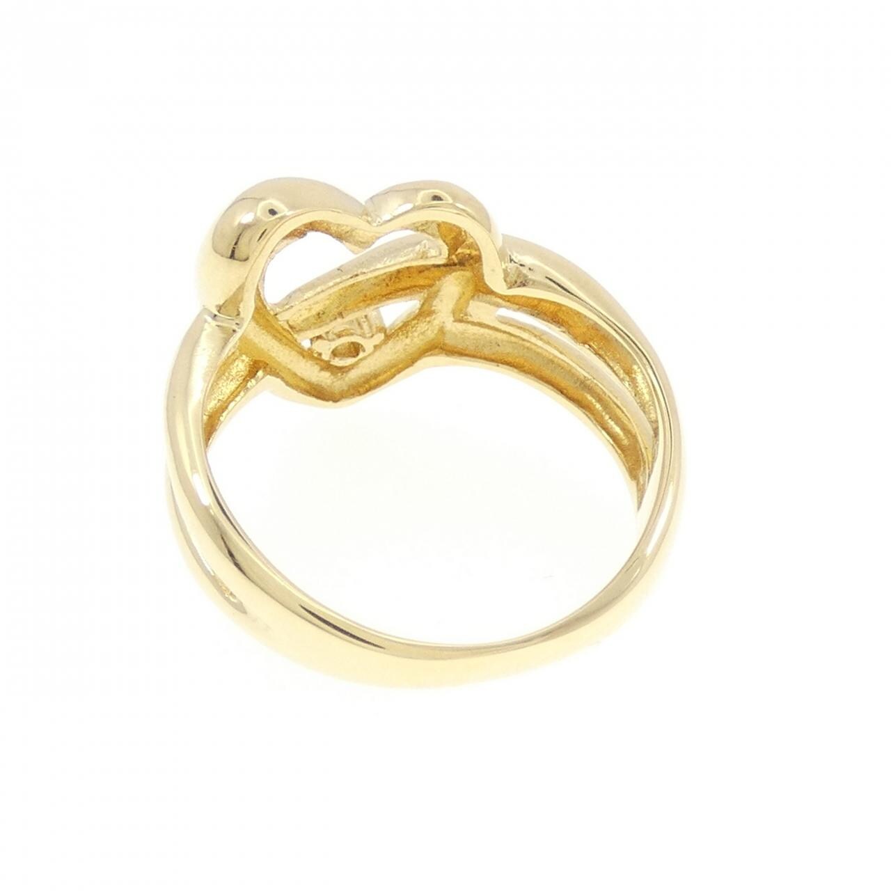 K18YG心形钻石戒指0.03CT