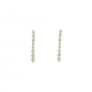 K18YG ダイヤモンド ピアス 0.30CT