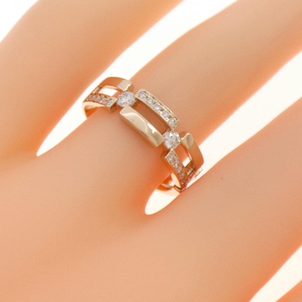 K18PG ダイヤモンド リング 0.30CT