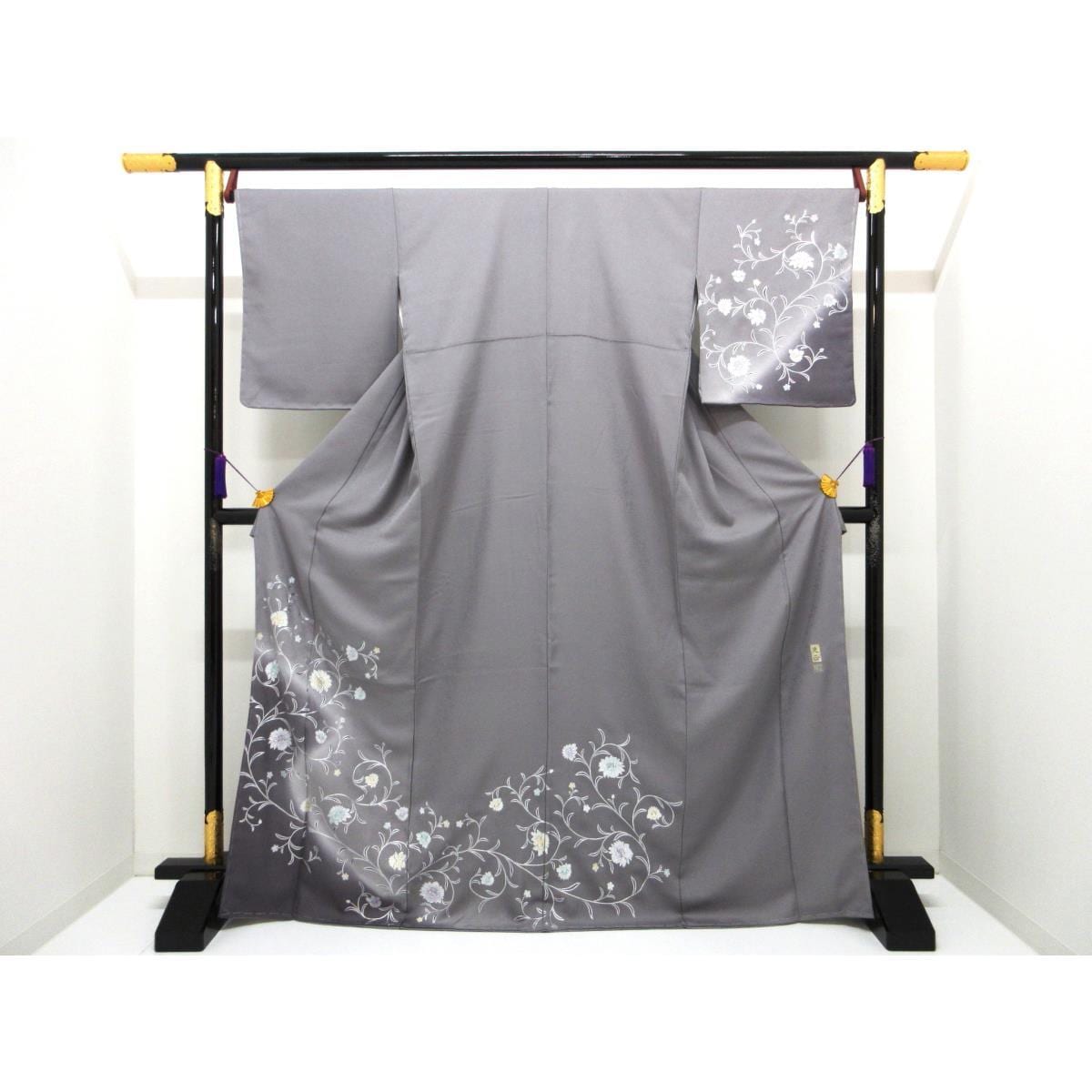 【新品】訪問着　銀彩加工　和田光正