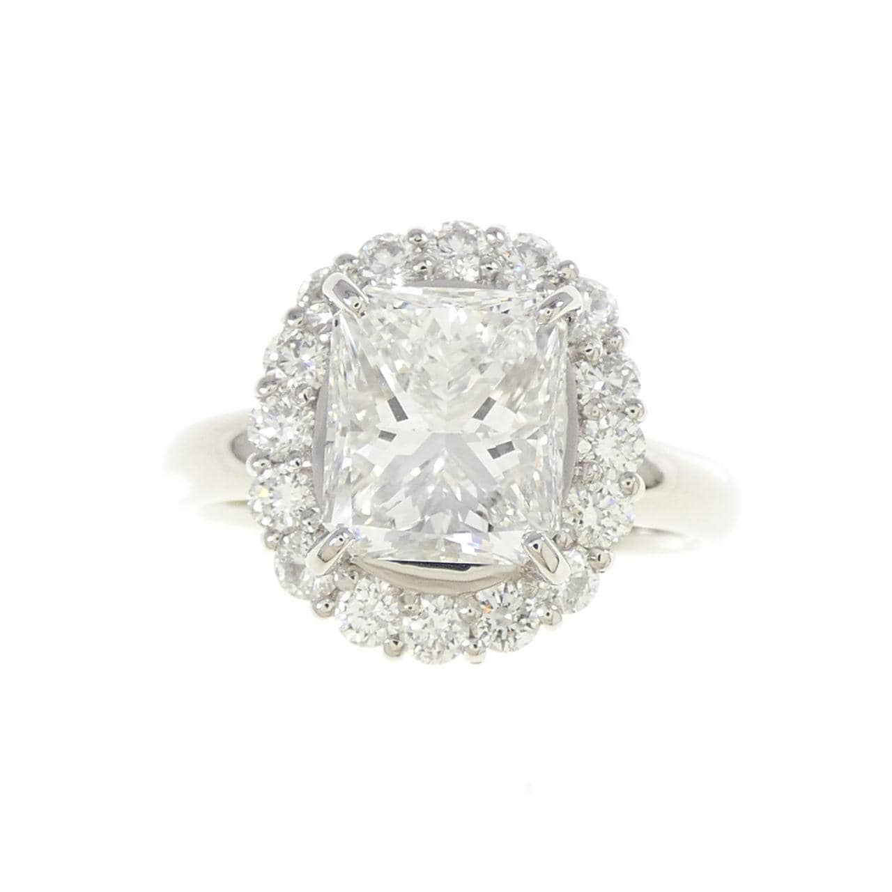 【リメイク】PT900 ダイヤモンド リング 2.024CT D VVS2 ファンシーカット