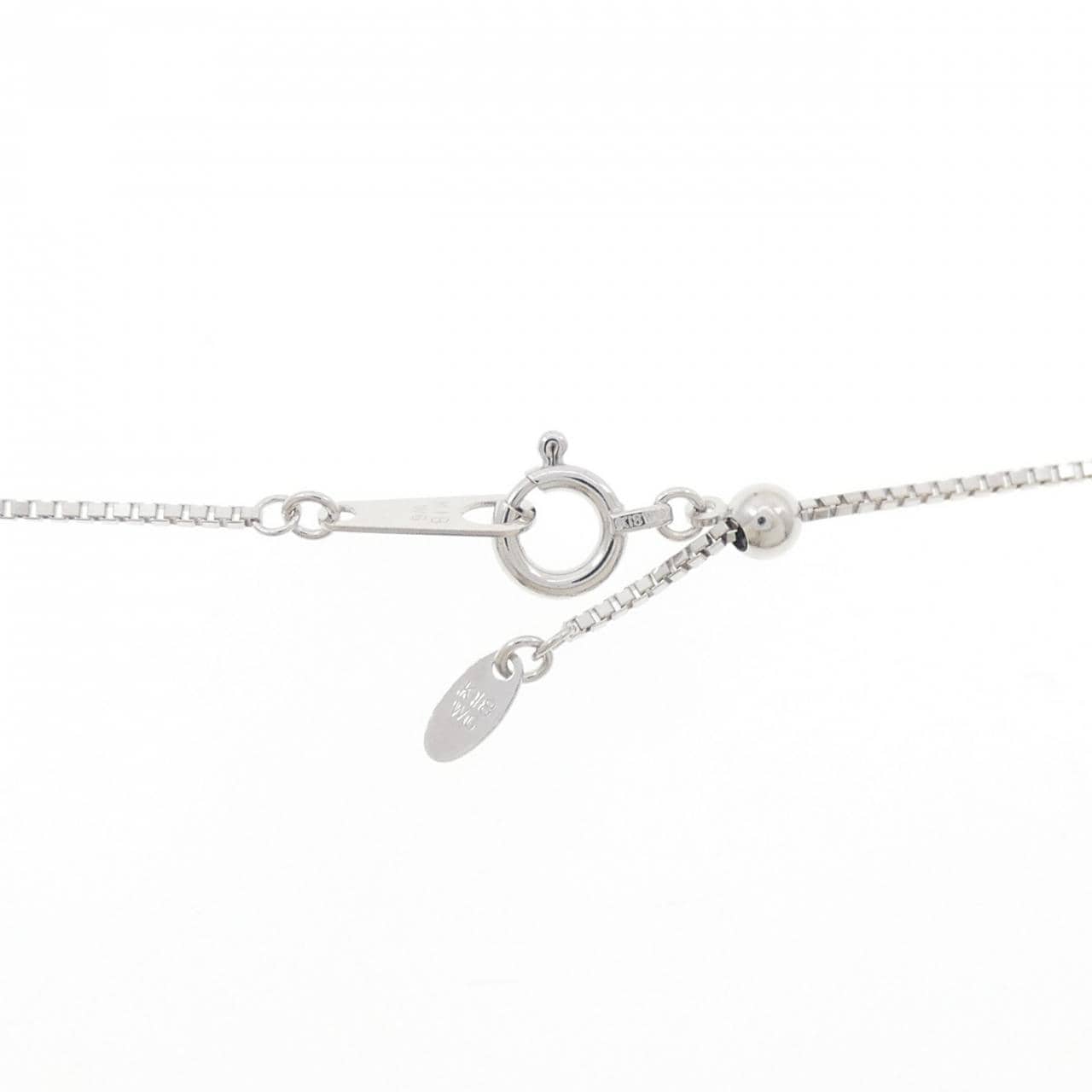 K18WG 黒蝶パール ネックレス