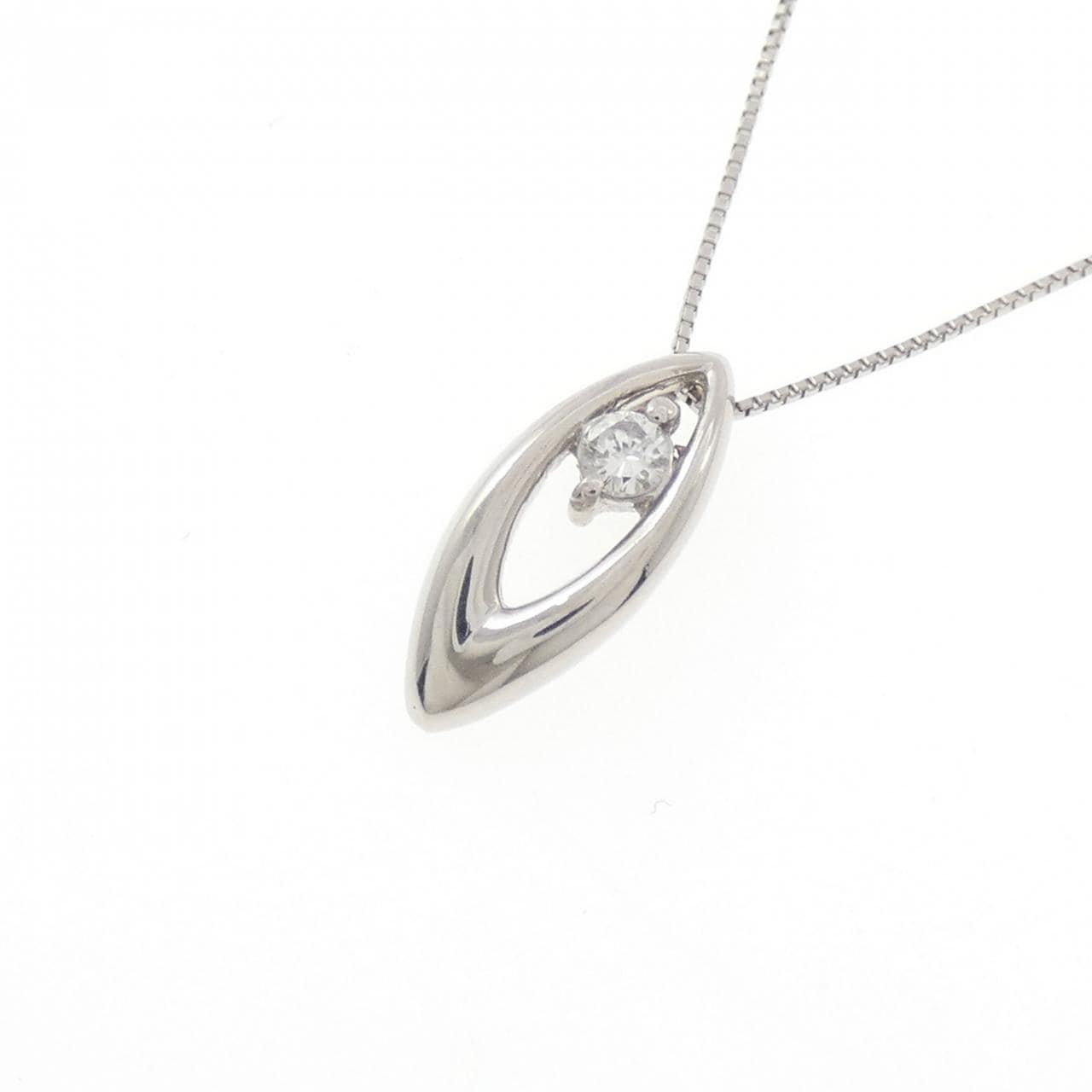 PT900/PT850 ダイヤモンド ネックレス 0.08CT