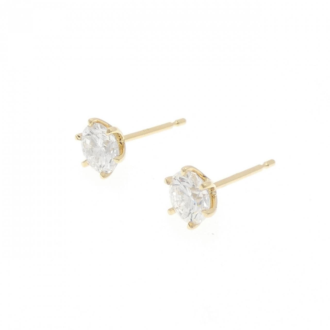 【リメイク】K18YG/ST ダイヤモンド ピアス 0.519CT 0.527CT E VS2 VG