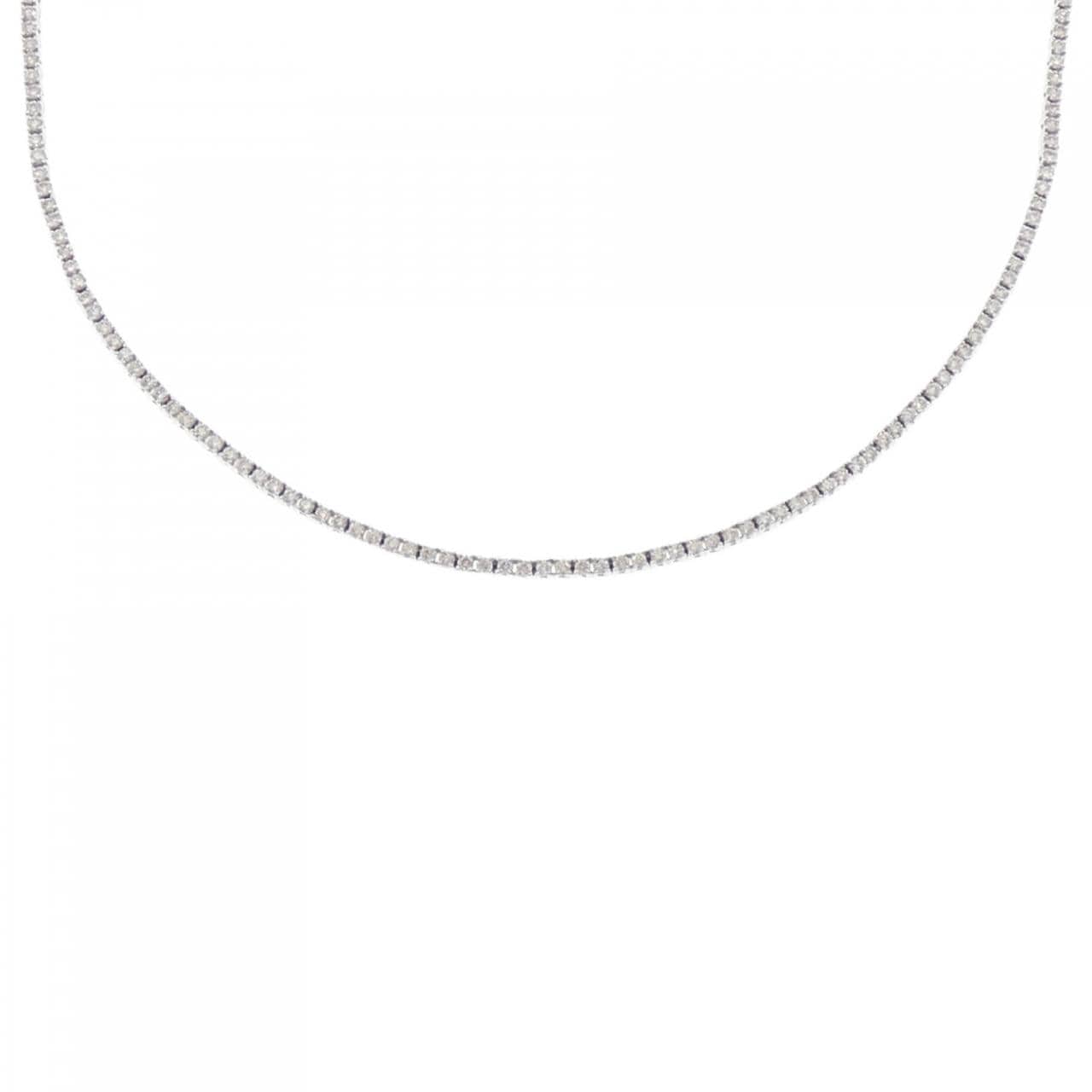 K18WG ダイヤモンド ネックレス 1.95CT