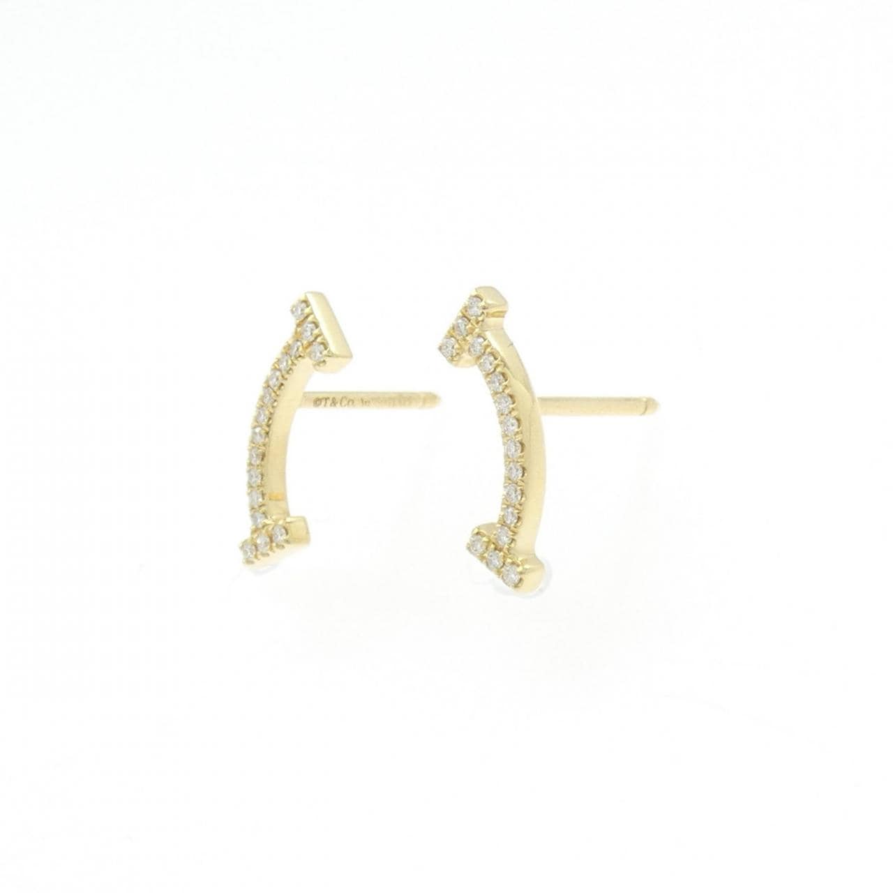 ティファニー Tスマイル ピアス