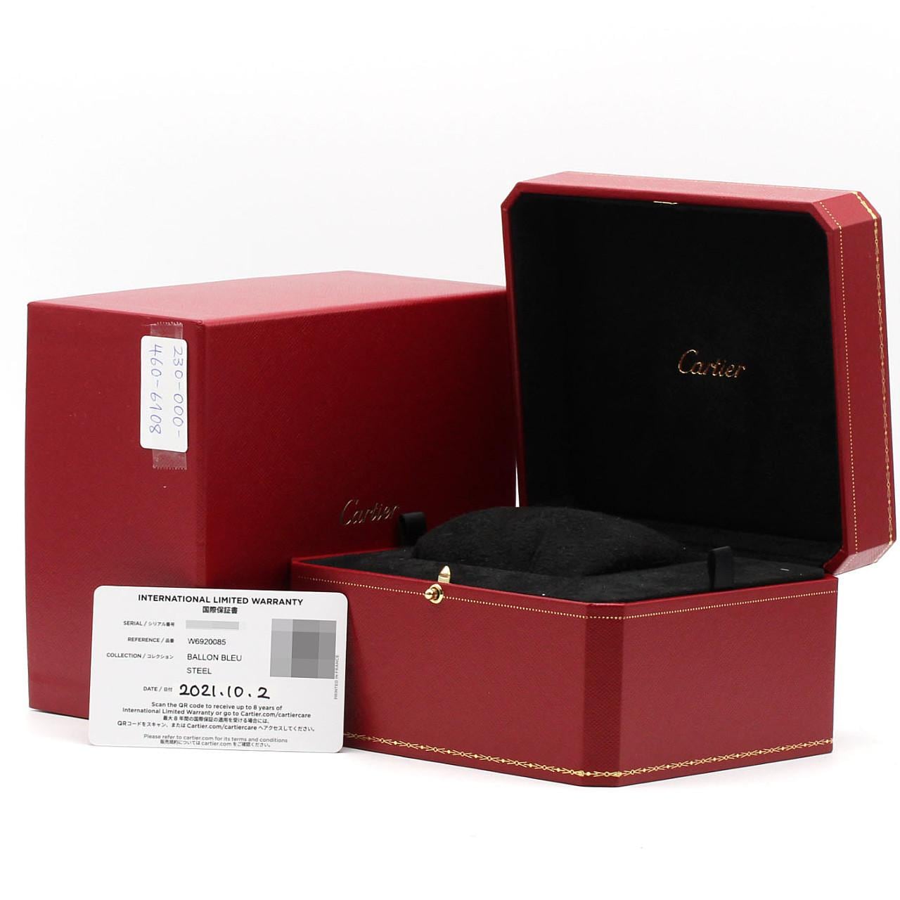 カルティエ バロンブルー W6920085 SS 自動巻