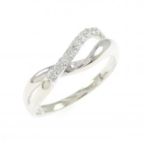 K18WG ダイヤモンド リング 0.15CT