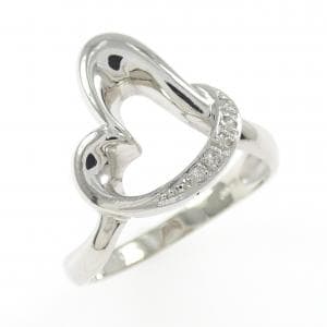 PT900 ハート ダイヤモンド リング 0.03CT